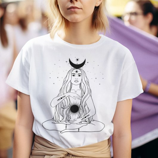 T-shirt Énergie de Guérisseuse Déesse Céleste