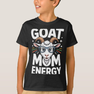 T-shirt Énergie de maman chèvre Gles spectacle amusant Com