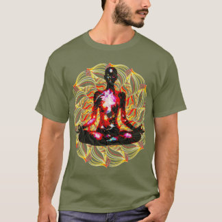 T-shirt énergie de méditation groovy