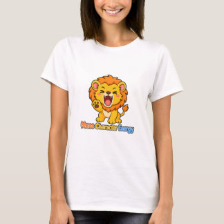 T-shirt Énergie de personnage principal Mignon lion de des