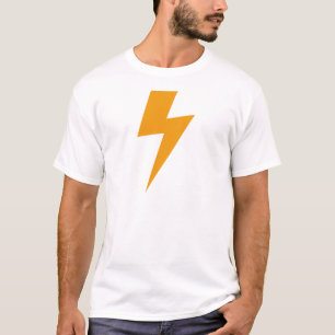 T-shirt Énergie de tonnerre impression jaune