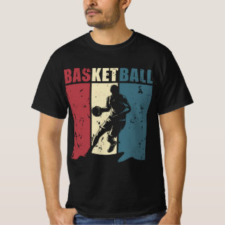 T-shirt Énergie du basket-ball – Silhouette de joueur dyna