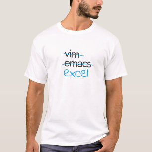 T-shirt Énergie ? Emacs ? Excel !