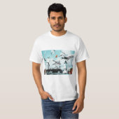 T-shirt Énergie éolienne (Devant entier)