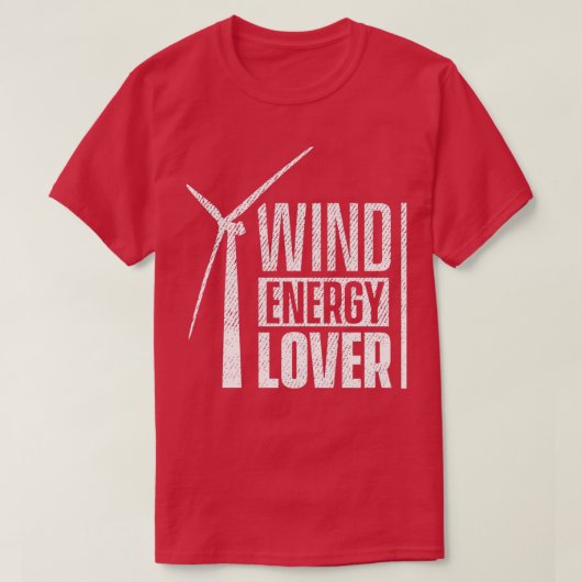 T-shirt Énergie éolienne éolienne énergie renouvelable 19 (Design devant)