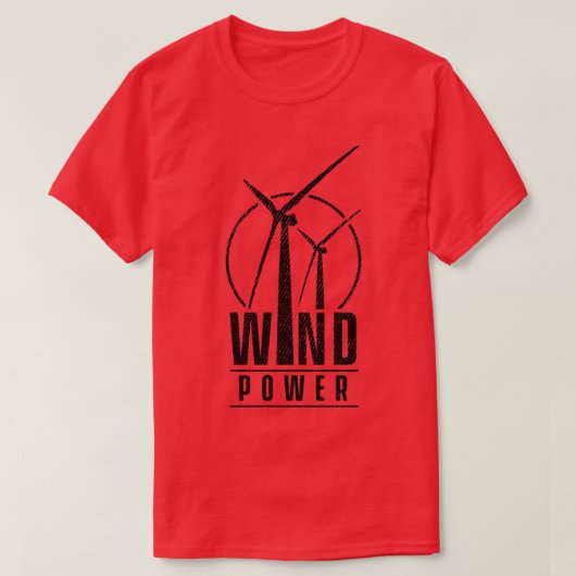 T-shirt Énergie éolienne éolienne éolienne 1 (Design devant)
