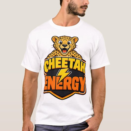 T-Shirt Énergie Guépard (Devant)