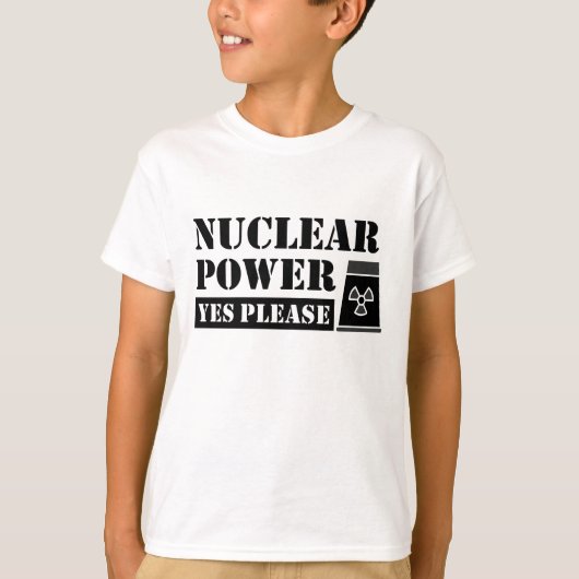 T-shirt Énergie nucléaire Oui Veuillez faire une déclarati (Devant)