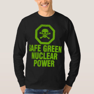 T-shirt Énergie nucléaire verte sûre - vert d'avocat