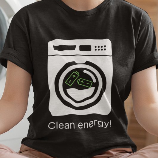 T-shirt Énergie propre - Batteries en lave