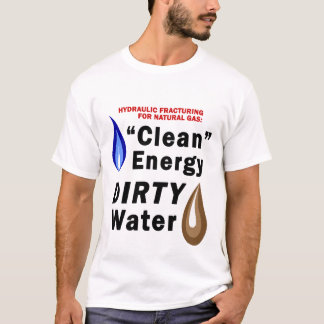 T-shirt Énergie propre ; T des hommes sales de l'eau