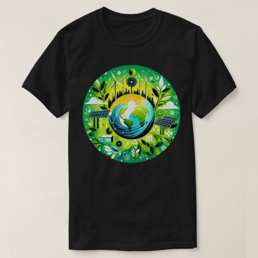 T-shirt Énergie renouvelable (Design devant)