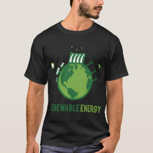 T-shirt Énergie renouvelable Énergie verte - Eau éolienne 