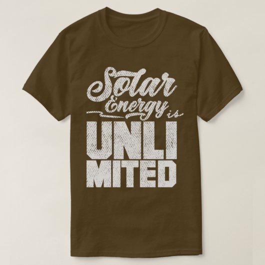 T-shirt Énergie solaire Solaire (Design devant)