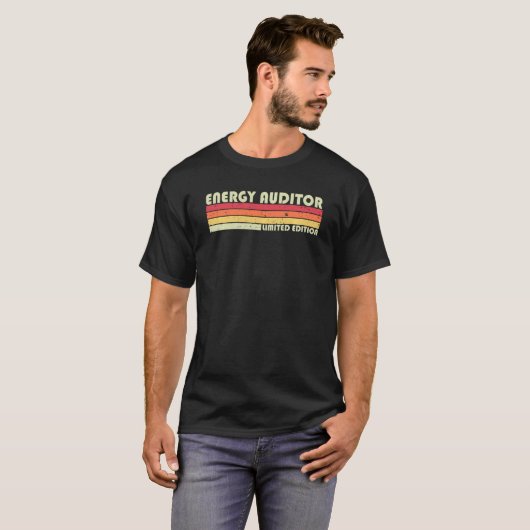 T-shirt Energy Auditor Funny Titre du travail Profession A (Devant entier)