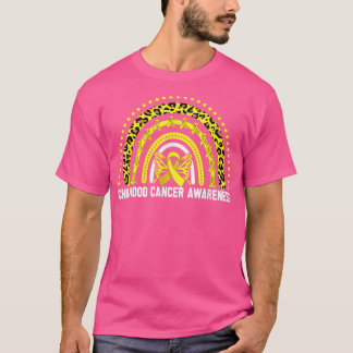 T-shirt Enfance Cancer Sensibilisation Tee Arc-en-ciel Leo