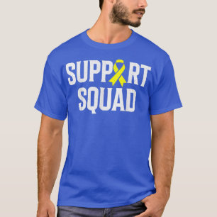T-shirt Enfance Cancer Support Squad Gold Ribbon Childho