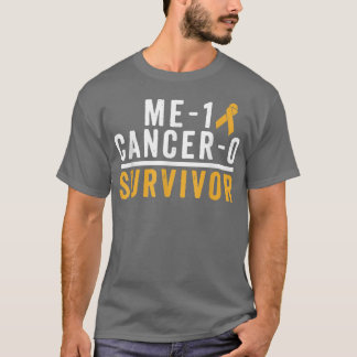T-shirt Enfance Cancer Survivante Shirt Awareness Gold Rib