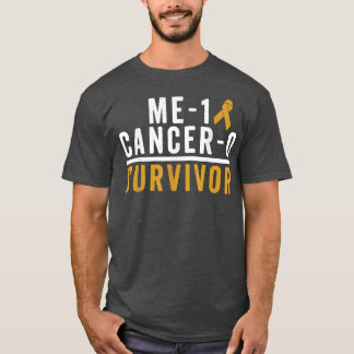 T-shirt Enfance Cancer Survivante Shirt Awareness Gold Rib