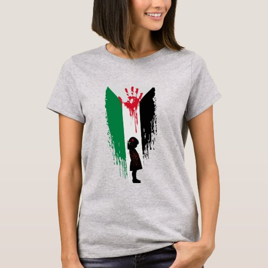 T-shirt Enfance exécutée - Solidarité palestinienne (Devant)