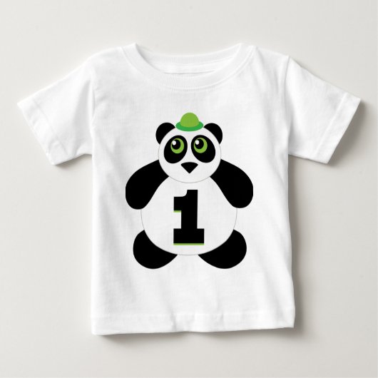 T-shirt enfant 1er anniversaire de l'ours Panda Cu (Devant)