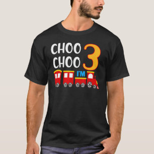 T-shirt Enfant 3e anniversaire Jeteur 3 ans Garçon Train W