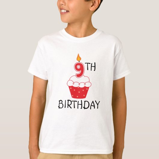 T-shirt enfant 9e anniversaire (Devant)
