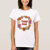 T-shirt Enfant à fleurs (Devant)