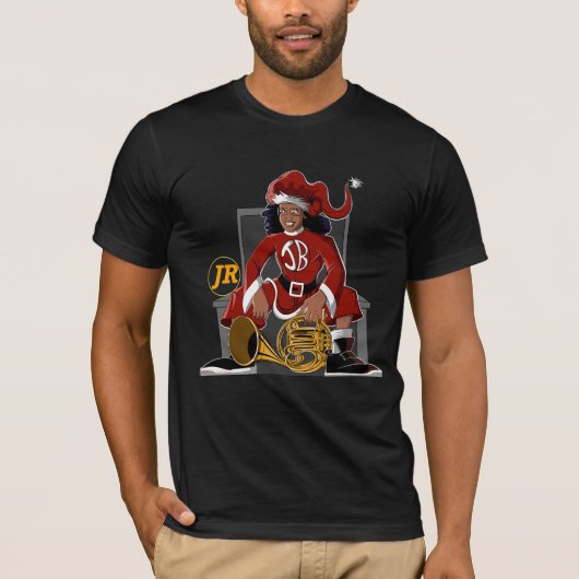 T-shirt Enfant afro avec un classique. Blue Jimmy Jr (Devant)
