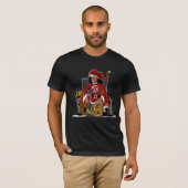T-shirt Enfant afro avec un classique. Blue Jimmy Jr (Devant entier)