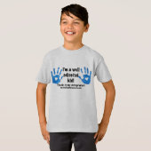 T-shirt Enfant ajusté par bien avec Handprints (Devant entier)