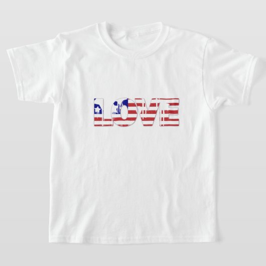 T-shirt enfant amour patriotique (Poser)