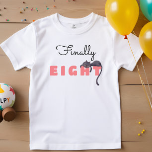 T-Shirt Enfant anniversaire de enfant de chat noir