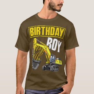 T-shirt Enfant Anniversaire Garçon 2e Véhicule 2 ans Const