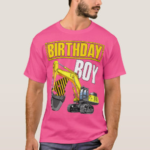 T-shirt Enfant Anniversaire Garçon 4e Véhicule 4 ans Const