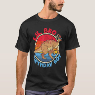 T-shirt Enfant Anniversaire I Lil Bro I Parasaurolophus I
