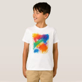 T-shirt enfant artistique coloré (Devant entier)