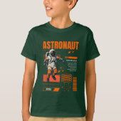 T-Shirt Enfant Astronaute Explorateur de l'Espace (Devant)