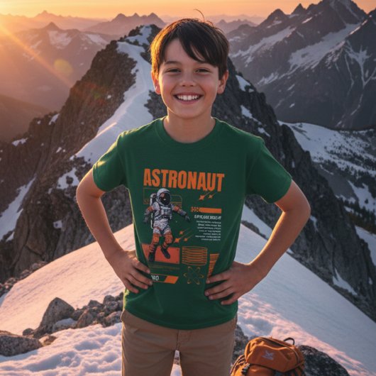 T-Shirt Enfant Astronaute Explorateur de l'Espace