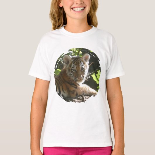 T-shirt enfant bébé tigre mignonne (Devant)
