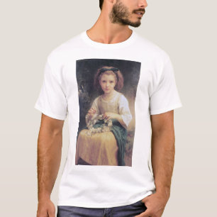 T-shirt Enfant Braiing a Crown, Bouguereau