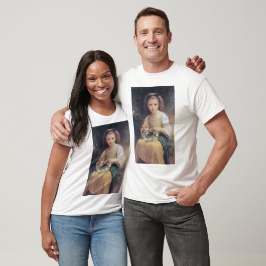 T-shirt Enfant Braiing a Crown, Bouguereau (Unisexe)