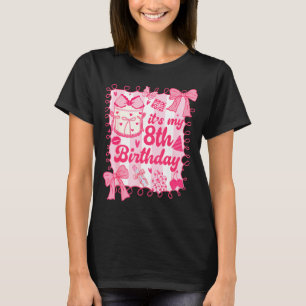 T-shirt Enfant c'est mon 8ème anniversaire Coquette Esthét