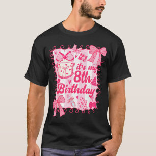 T-shirt Enfant c'est mon 8ème anniversaire Coquette Esthét