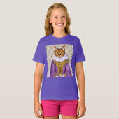 T-shirt enfant Chatte médiévale (Devant entier)