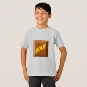 T-shirt enfant CHOCOLAT GOLF (Devant entier)