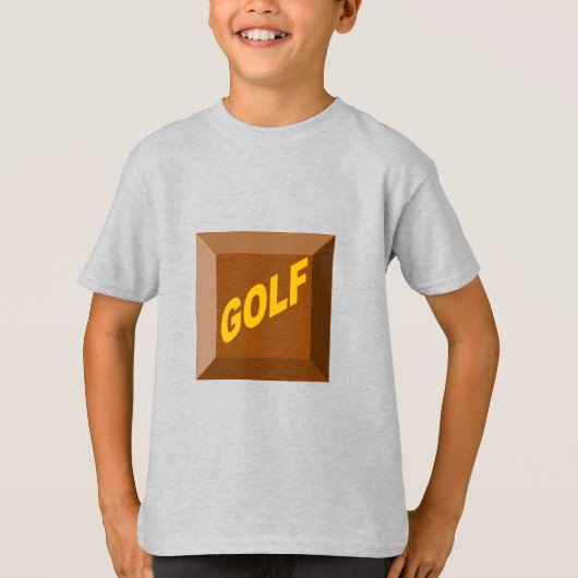 T-shirt enfant CHOCOLAT GOLF (Devant)