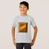 T-shirt enfant CHOCOLAT TENNIS (Devant entier)