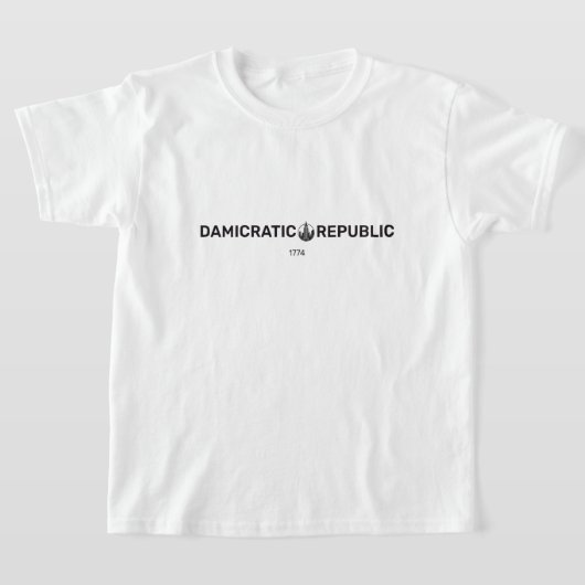 T-shirt enfant damicratique (Poser)