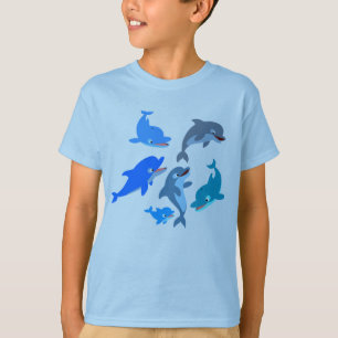 T-shirt enfant Dauphin Dauphin Carton mignon